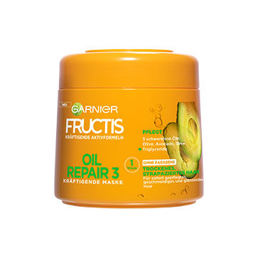 Kem ủ tóc Fructis Kur Oil Repair Maske, 300 ml