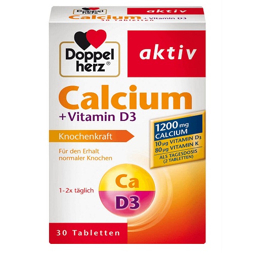 Viên Uống Doppelherz Calcium D3 1200, 30 Viên