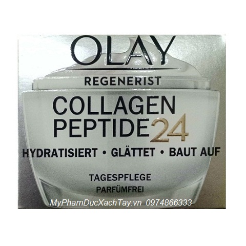 Kem dưỡng da ban ngày Olay Regenerist Colllagen Peptide24 Tagespflege Parfumfrei